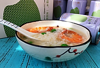 鲜虾豌豆砂锅粥的做法