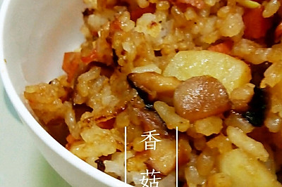 香菇焖饭