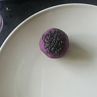 【无面粉版】紫薯芝士芝麻球（新式年夜饭甜点~粗粮哟~）的做法图解7