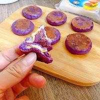 #安佳真芝味，真芝真有料-爆浆流心#芝士流心紫薯饼的做法图解11