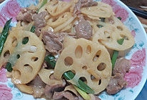 莲藕炒肉的做法