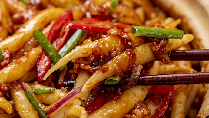 肉酱啫老鼠粄 | 软滑喷香