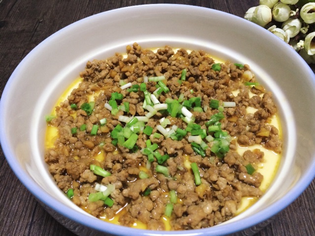 拌饭神器之 肉沫鸡蛋羹的做法图解7