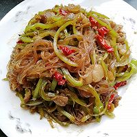 尖椒丝炒粉丝的做法图解11