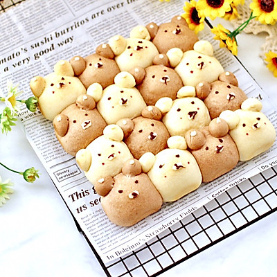 网红小熊挤挤面包
