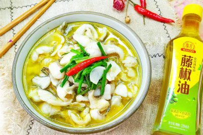 麻香酸汤桂鱼片
