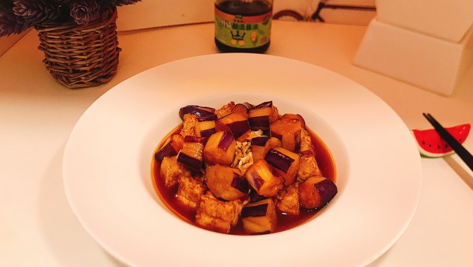 蜜汁茄子炸豆腐