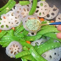 炒鲜蔬的做法图解7