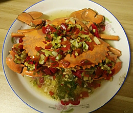 私房菜：蒸青蟹的做法