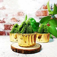盆栽植物～轻乳酪杯子蛋糕的做法图解9