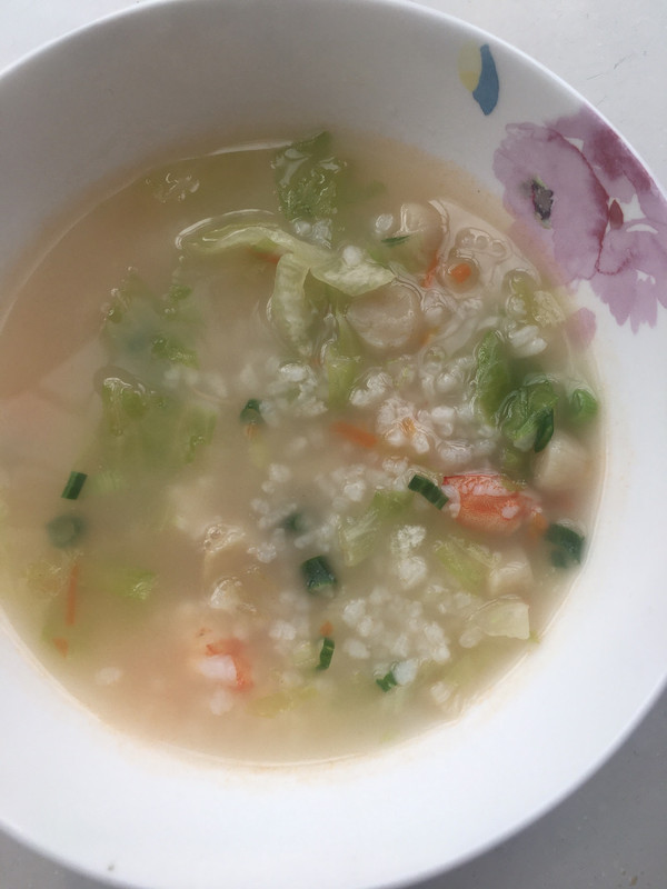 鲜虾瑶柱粥