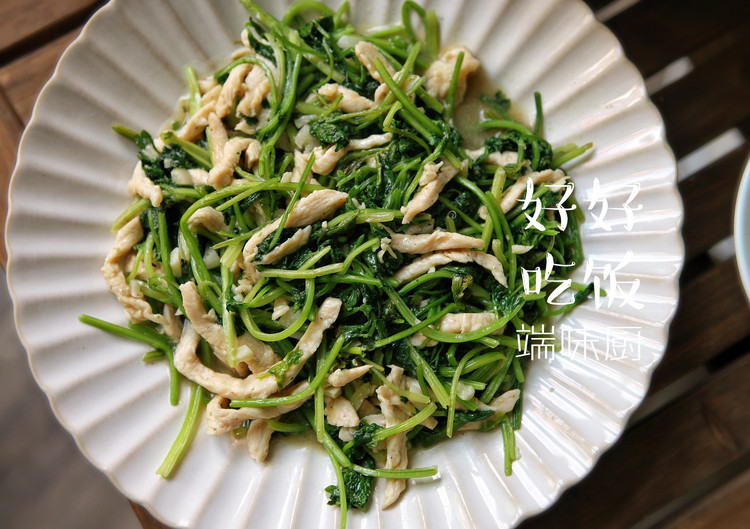 米饭杀手四——芫爆（香菜）鸡丝（肉丝）的做法