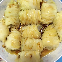 白菜瘦肉卷的做法图解2