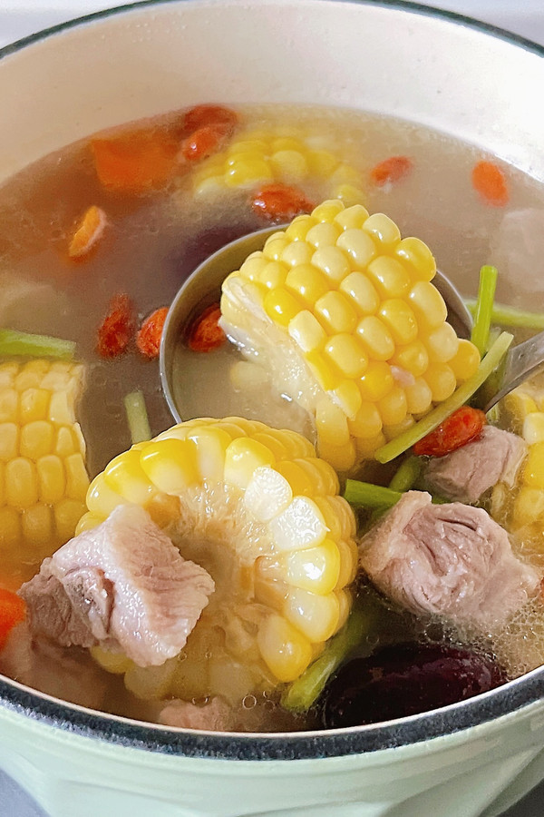 秋季必喝的玉米山药排骨汤，健脾养胃！