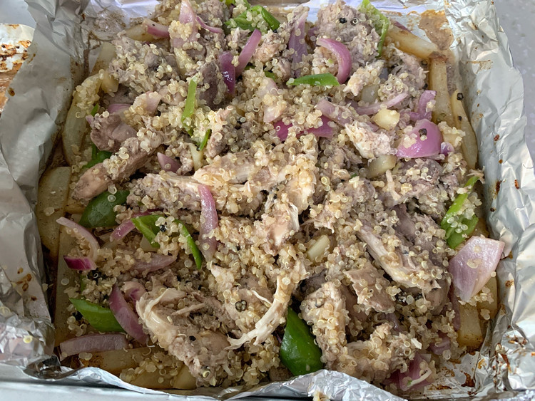 红酒黑胡椒藜麦烤鸡肉的做法