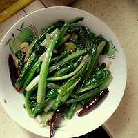 蒜炒油麦菜的做法图解3