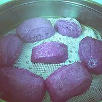 紫薯做的馒头的做法图解4