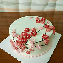 新春红梅蛋糕#盛年锦食.忆年味#
