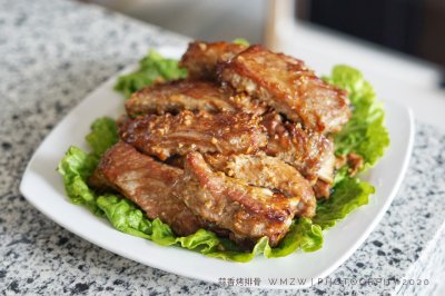 好做又好吃的～蒜香烤排骨！