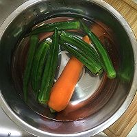 凉拌秋葵的做法图解3