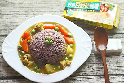 红萝卜土豆鸡肉咖喱饭