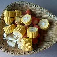 山药玉米胡萝卜排骨汤的做法图解3
