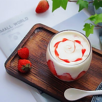 美容养颜~~草莓酸奶饮的做法图解7