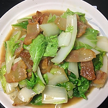 腊肉炒青菜