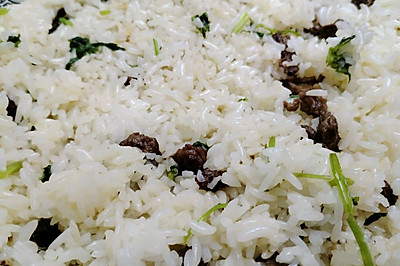 香菜牛肉炒饭
