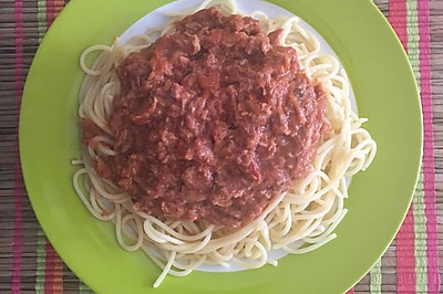 茄汁金枪鱼意面 Tuna Bolognese Pasta