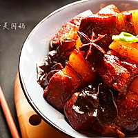 过年大菜－木耳魔芋红烧肉#盛世锦食·忆年味#的做法图解8