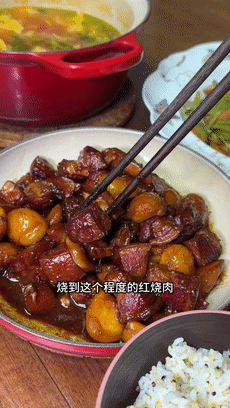 欧洲猪五花栗子红烧肉的做法图解7