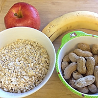 苹果香蕉花生燕麦粥-最简单的美味早餐的做法图解1