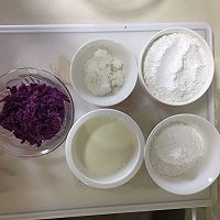 帆妈紫薯蒸糕的做法图解1