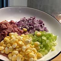 快手早餐火腿披萨吐司的做法图解1