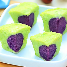 牛油果紫薯糕