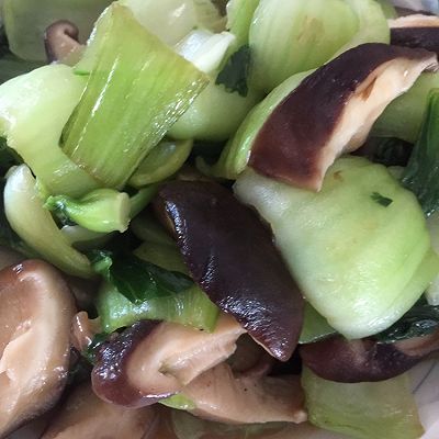 快手蚝油香菇油菜