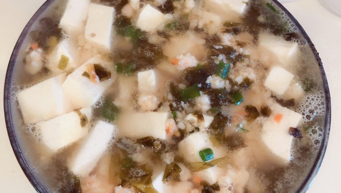 紫菜虾丸豆腐汤
