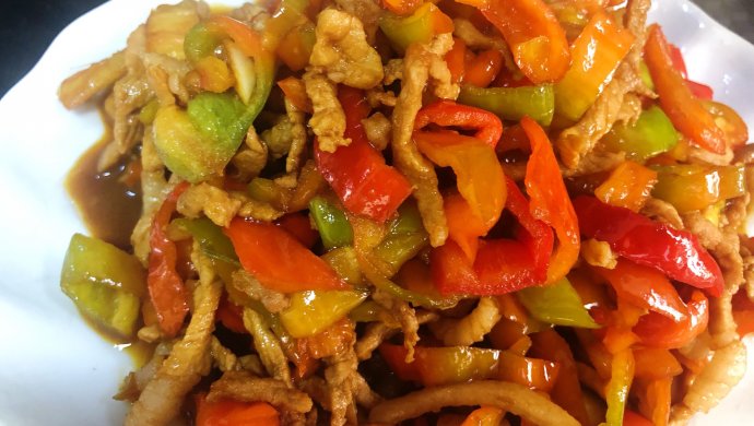 超级下饭之快手菜：青椒肉丝