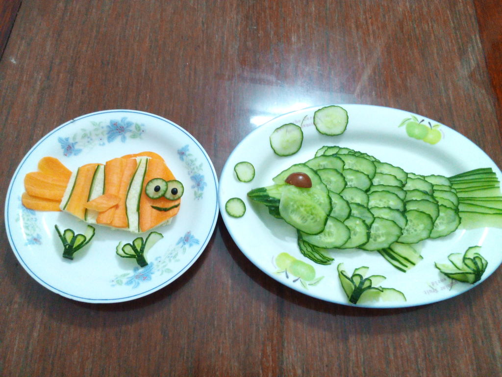 纯手工素菜之黄瓜片鱼拼盘大气的做法_菜谱_豆果美食