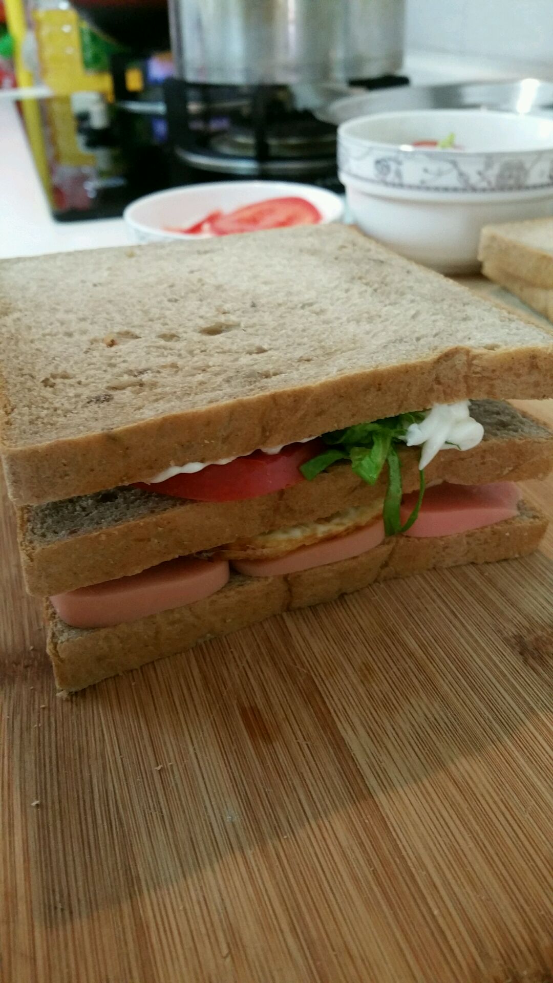 三明治早餐图片真实图片