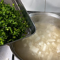 #憋在家里吃什么#荠菜豆腐羹❤️迎春美味❤️的做法图解8