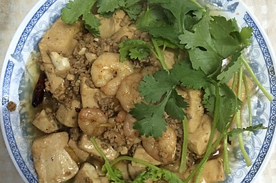 虾仁麻婆豆腐