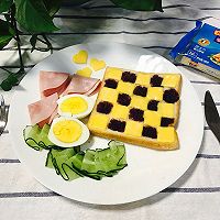 格子芝士吐司#百吉福食尚达人#的做法图解6