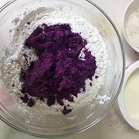 帆妈紫薯蒸糕的做法图解3