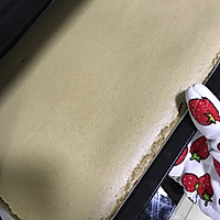 抹茶红豆栗子蛋糕卷的做法图解12