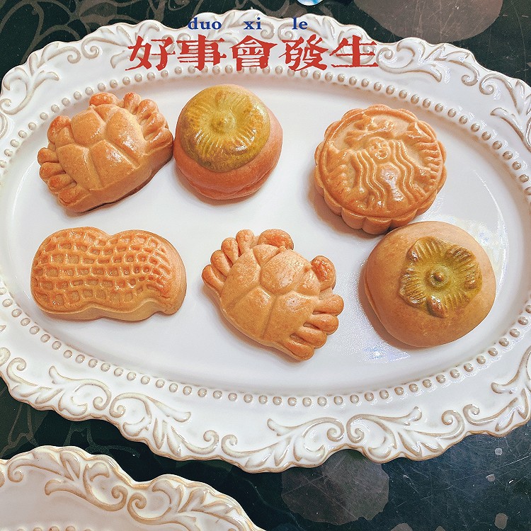 枣泥核桃月饼的做法
