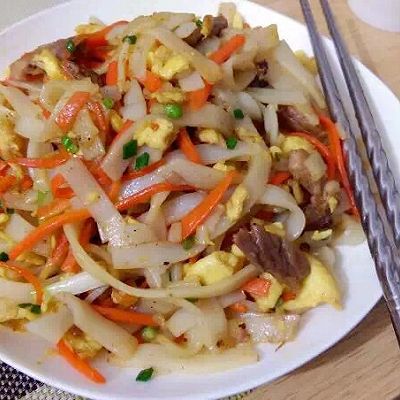 肉丝&鸡蛋 炒河粉
