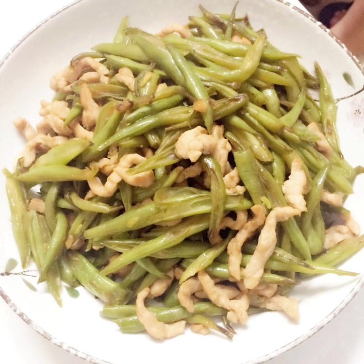 四季豆炒肉丝的做法