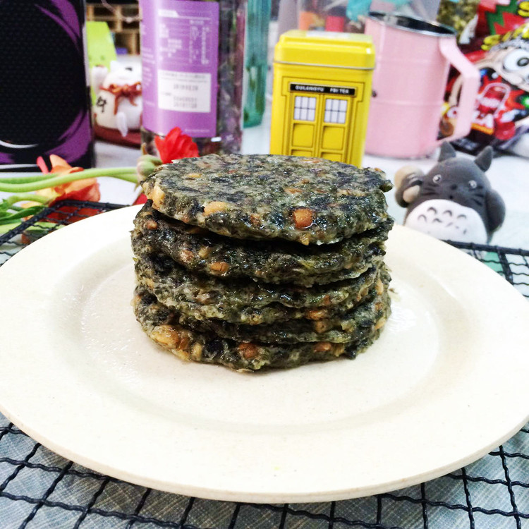 福清香煎花生紫菜饼的做法